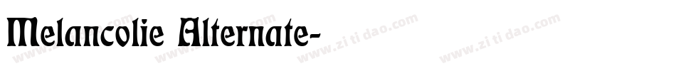 Melancolie Alternate字体转换